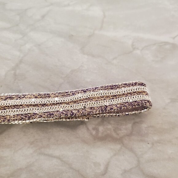 ✨ Stella and Dot Ribbon Fabric Chain Statement Choker Necklace ✨ - Picture 4 of 15